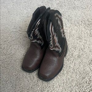 Dream Pairs-Brown Western Cowboy Boots